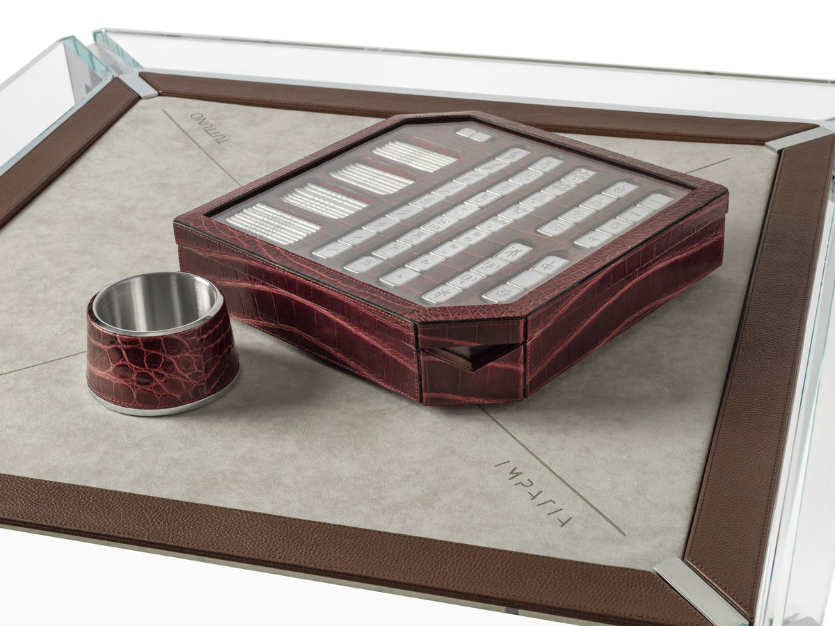 Precious Leather Mahjong Game Set