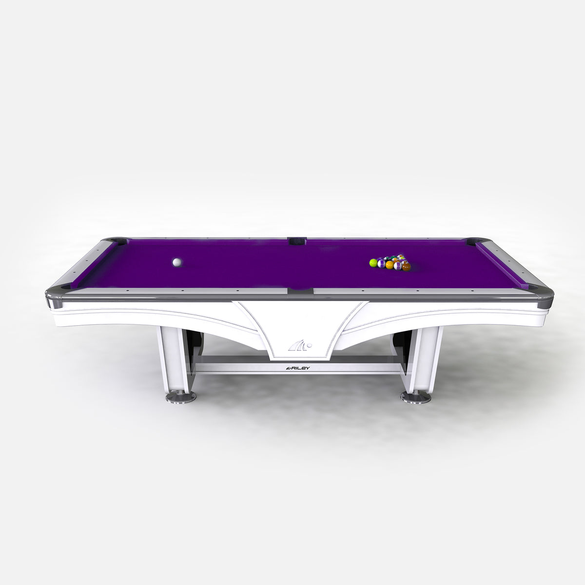 white pool table, 8ft pool table