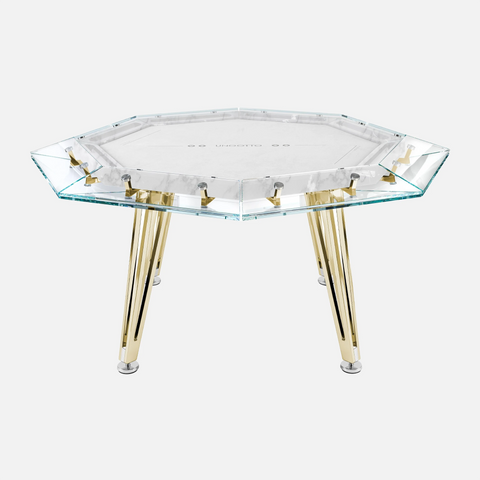 Unootto Gold Poker Table | Italian Craftsmanship