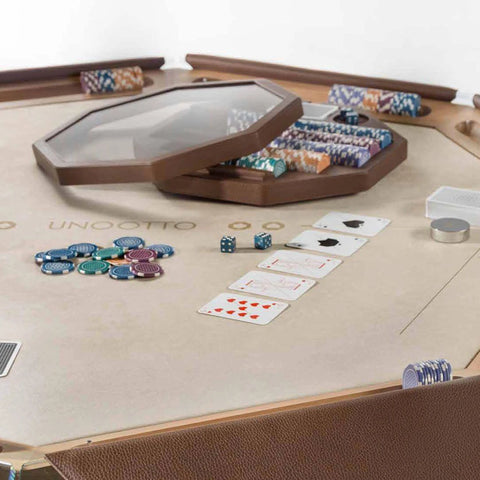 Unootto Wood Poker Table | Italian Craftsmanship