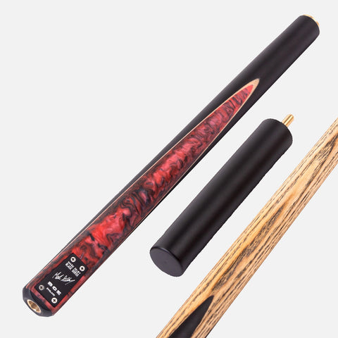 BCE Black Series – Mark Selby 3 piece Snooker Cue – Scarlet Red and Black (GMP-4)