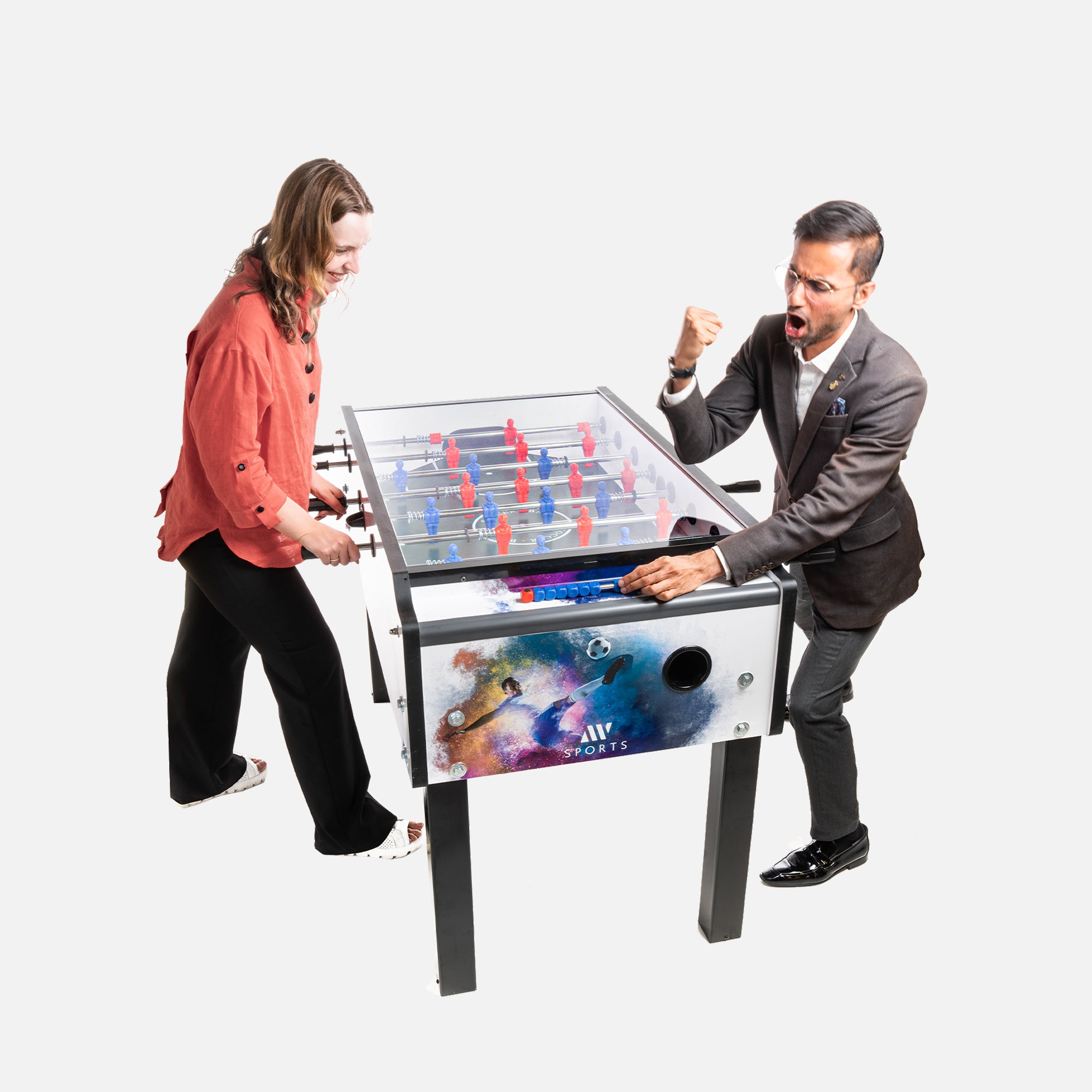 Glass covered Foosball Table Best foosball tables in Dubai ADW SPORTS