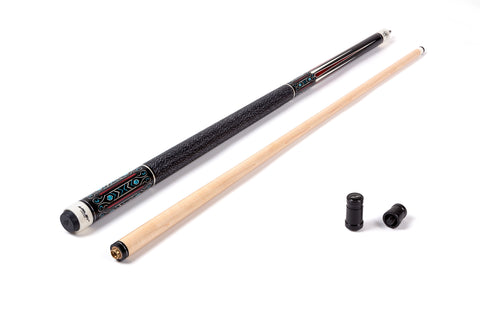 Riley - Centurion 58' 2pc Pool Cue - Linen wrap/ with protector/ with Centurion branding (RMP-3C)