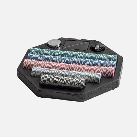 Unootto Poker Game Set Precious Leather Collection