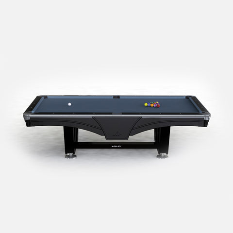 9ft Riley Ray Tournament American Pool Table – Black/Cadet Blue