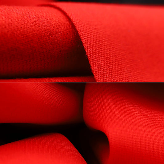 Pool Table Worsted Cloth 9ft Set - Red - Competition Series