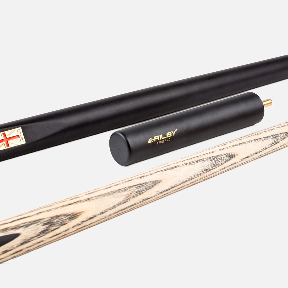 Riley England 3-Piece English Pool Cue – 3/4 Cut, 9mm Tip, Ash (RES-7FR)