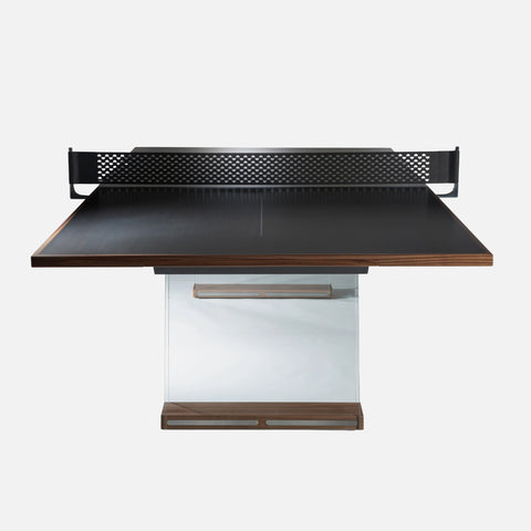 Scambio - Glass and Oak Ping Pong Table