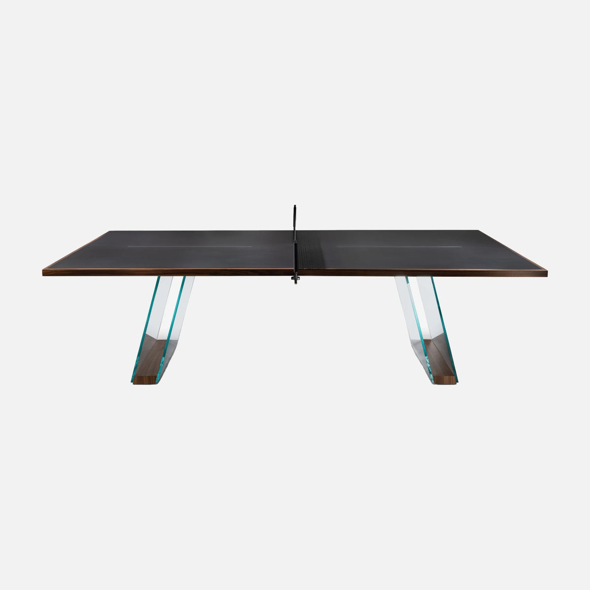 Scambio - Glass and Oak Ping Pong Table