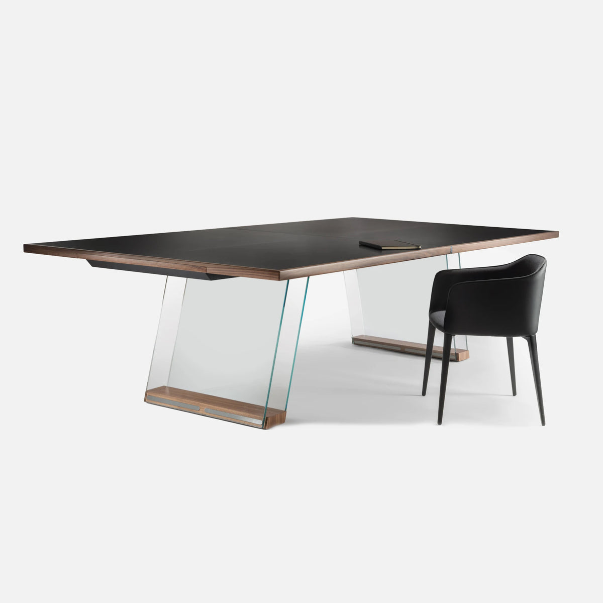 Scambio - Glass and Oak Ping Pong Table