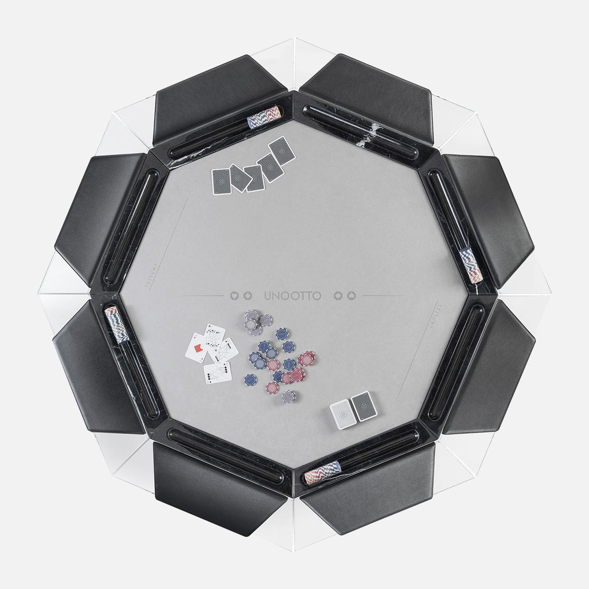 Unootto Marble Poker Table | Italian Craftsmanship