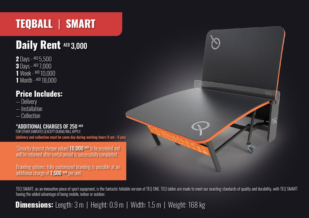 TEQ™ SMART to rent (price per day)
