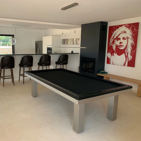 FULL LOFT Pool Table | Premium Stainless Steel Design