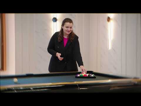 Billards Toulet Whitelight billiard table, film