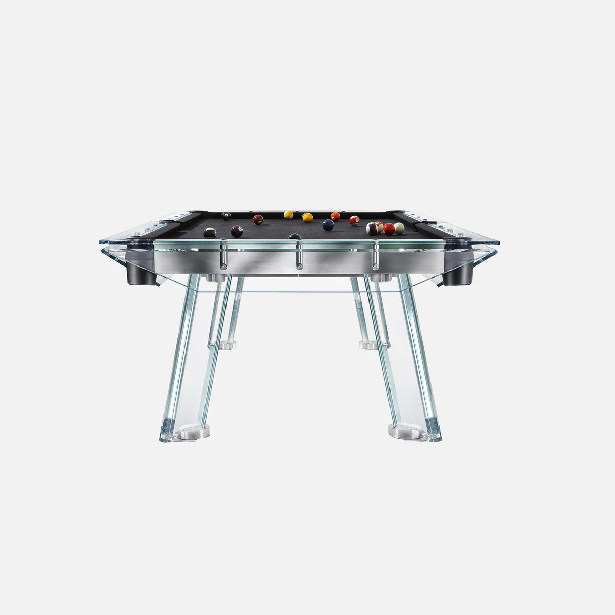 glass pool table, Italian pool table