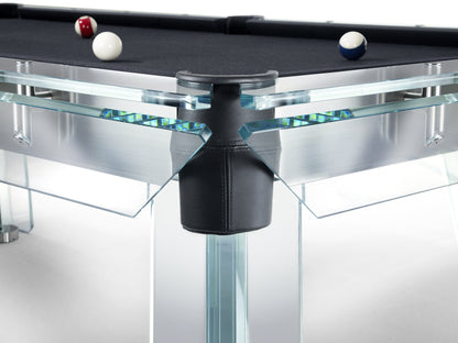 glass pool table, Italian pool table