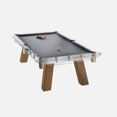 glass pool table, luxury pool table