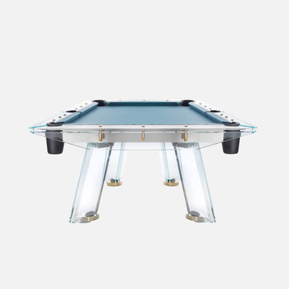glass pool table, luxury pool table