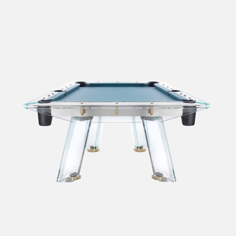 glass pool table, luxury pool table