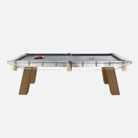 glass pool table, luxury pool table