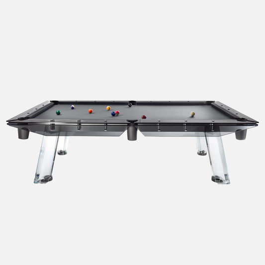 glass pool table