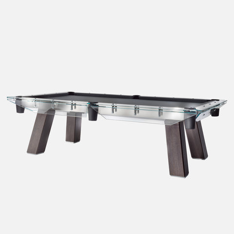 glass pool table, luxury pool table