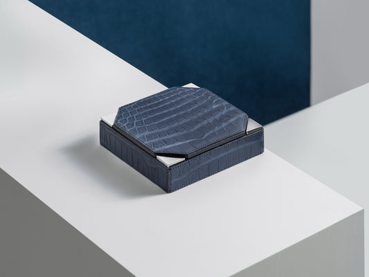 Precious Leather Checkers Game Set
