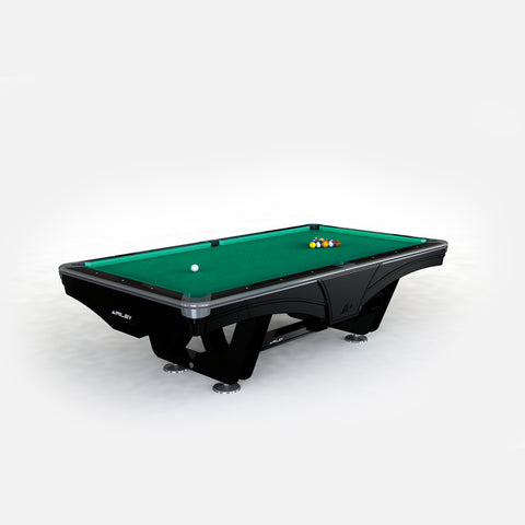 9ft Riley Ray Tournament American Pool Table – Black/Green