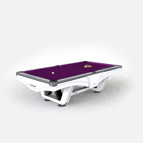 white pool table, 8ft pool table