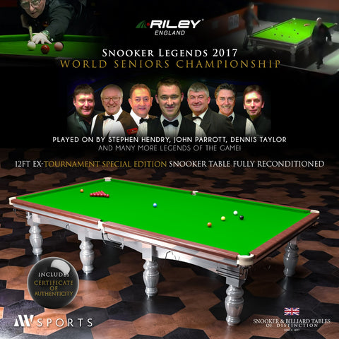 12ft Riley Aristocrat Tournament Champion Snooker Table