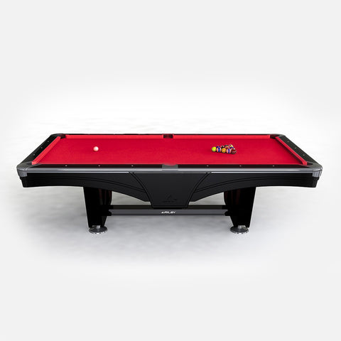 9ft Riley Ray Tournament American Pool Table – Black/Red