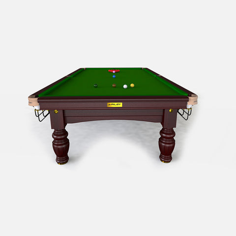 brown snooker table